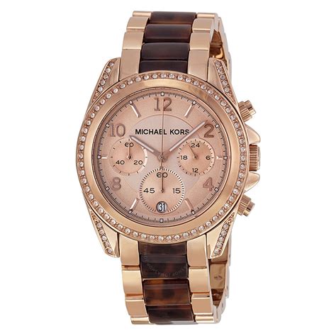 michael kors rose gold watch new|rose gold mk watch women's.